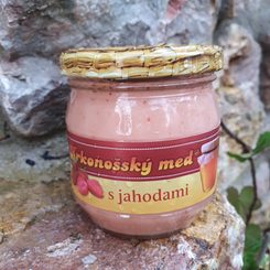 Krkonošský MED s jahodami 240g