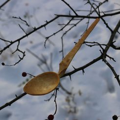 BETULA, vyřezávaná lžička z břízy