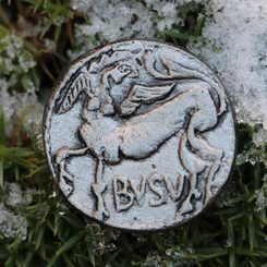 BUSU, keltská tetradrachma, replika