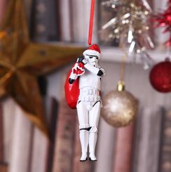 STAR WARS Stormtrooper Santa Sack vánoční ozdoba 13cm