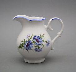 Kávová mlékovka 0,24l Ofélie Chrpy, karlovarský porcelán