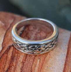 RIONA, keltský vzor, pánský prsten, stříbro 925, 10g