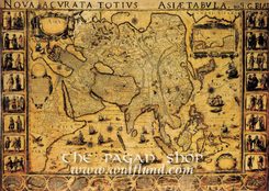 ASIE, historická mapa, faksimile