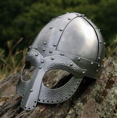 THORVARD, PŘILBA VIKING, vikingská helma s očnicemi zdobená kováním za studena 2mm
