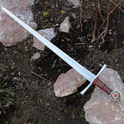 JASPER středověký jednoruční meč FULL TANG, ostrý
