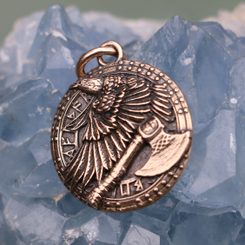 DO VALHALLY! Vikinský bojový amulet, bronz
