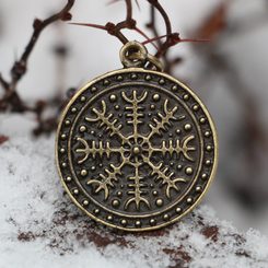 Aegishjálmur - HELMA DĚSU, amulet Island, staromosaz