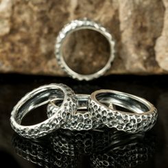 MEGALITH, stříbrný prsten, Ag 925