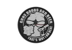 Guns Boobs and Beer Rubber Nášivka