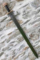 GRÍMARR, vikinský meč, Petersen Typ O, bronz, stříbro 925