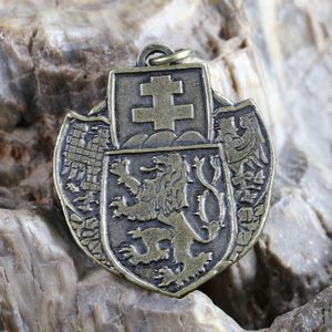 SDRUŽENÝ LEGIONÁŘSKÝ ZNAK, PŘÍVĚSEK, ZINEK, STAROMOSAZ - VŠECHNY AMULETY, VLASTNÍ VÝROBA{% if kategorie.adresa_nazvy[0] != zbozi.kategorie.nazev %} - ŠPERKY - BRONZ, ZINEK, BIŽUTERIE{% endif %}