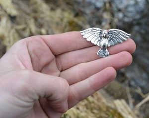 ATHENE NOCTUA - SOVA, STŘÍBRNÝ PŘÍVĚŠEK - VELKÝ, 16G - PŘÍVĚSKY{% if kategorie.adresa_nazvy[0] != zbozi.kategorie.nazev %} - STŘÍBRNÉ ŠPERKY, ZLATÉ{% endif %}