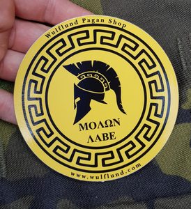 MOLON LABE, ŘECKÁ SAMOLEPKA NA AUTO - SAMOLEPKY{% if kategorie.adresa_nazvy[0] != zbozi.kategorie.nazev %} - KNIHY, MAPY, SAMOLEPKY{% endif %}