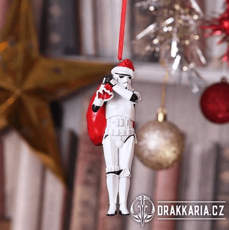 STAR WARS STORMTROOPER SANTA SACK VÁNOČNÍ OZDOBA 13CM