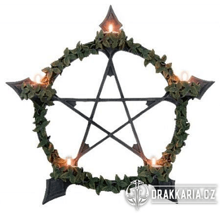 PENTAGRAM SVĚTLA, NÁSTĚNNÝ SVÍCEN