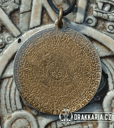 AZTÉCKÝ KALENDÁŘ, AMULET NA KRK, TALISMAN