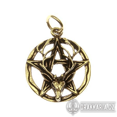 CERNUNNOS PENTAGRAM, BRONZOVÝ PŘÍVĚŠEK