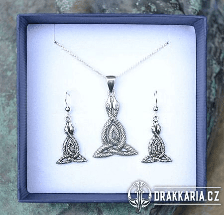 HADI, KELTSKÁ TRIQUETRA, STŘÍBRNÝ SET AG 925