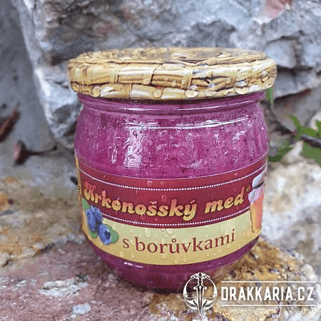 KRKONOŠSKÝ MED S BORŮVKAMI 240G