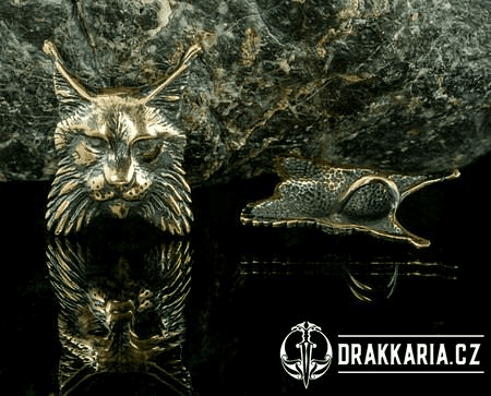 RYS OSTROVID - LYNX, PŘÍVĚŠEK, BRONZ