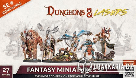 DUNGEONS & LASERS: FANTASY MINIATURES SET - EVEN MORE COMPANIONS FOR YOUR ADVENTURE!