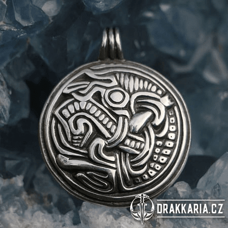 SLEIPNIR VIKINSKÝ KŮŇ, AMULET SKANDINÁVIE X.STOLETÍ, STŘÍBRO 925 11G