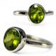 RIVA, STŘÍBRNÝ PRSTEN, PERIDOT AG 925/1000 - PRSTENY - STŘÍBRNÉ ŠPERKY