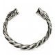 VIKINGSKÝ GOTLANDSKÝ STŘÍBRNÝ NÁRAMEK, VLCI, AG 925, 63 G - NÁRAMKY - STŘÍBRNÉ ŠPERKY