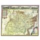 KOMENSKÉHO MAPA MORAVY, RUČNÍ PAPÍR - PLAKÁTY - HOME DECOR