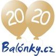 Balónek 20. narozeniny zlatý metalický