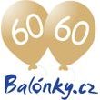 Balónek 60. narozeniny zlatý metalický