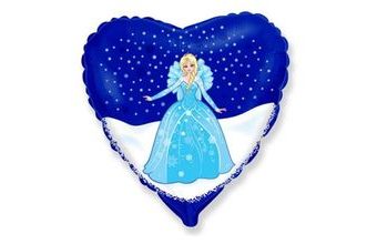 Balón folióvý 45 cm - Královna ledu ELSA
