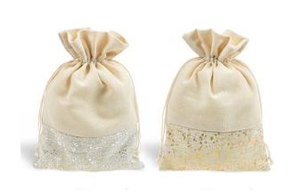 sáček textil béžový 25x39cm mix 5800732