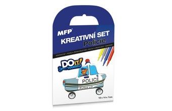 kreativní set - Policie - nafukovací auto 1041989