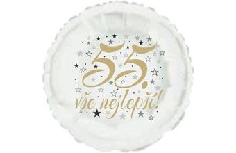 55. narozeniny balónek kruh