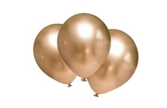 Balónky chromové zlaté 6 ks 30 cm