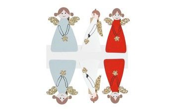 kolíček dřevěný andělé 6ks/4,8cm CJ-22F61B 8886253