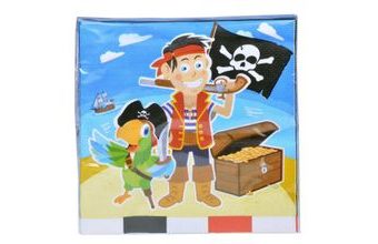 Papírové ubrousky Pirát - Kapitán HOOK - 33 x 33 cm - 20 ks