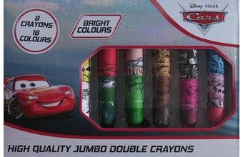 Cars oboustranné voskovky 8 ks