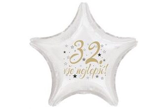 32. narozeniny balónek hvězda