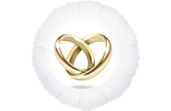 Prstýnky balónek kruh bílý