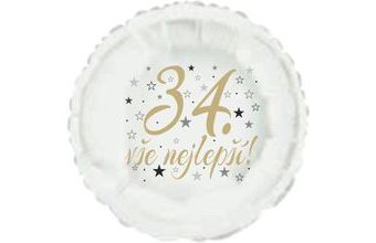 34. narozeniny balónek kruh
