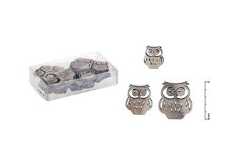dekorace sova 14ks mix velikost 8885461