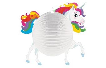 Jednorožec lampion 25 cm