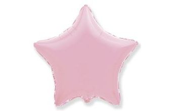 Balón foliový 45 cm Hvězda pastelová světle růžová