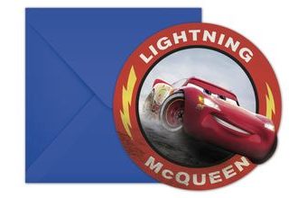 Cars pozvánky na party 6ks