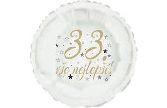 33. narozeniny balónek kruh
