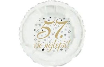 57. narozeniny balónek kruh