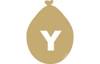 Balónek písmeno Y zlaté