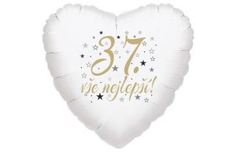 37. narozeniny balónek srdce